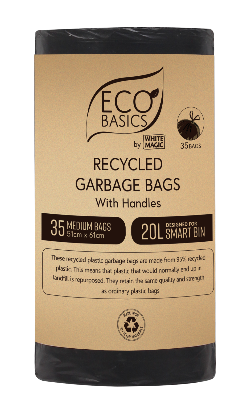 Eco Basics Recycled Garbage Bin Bags