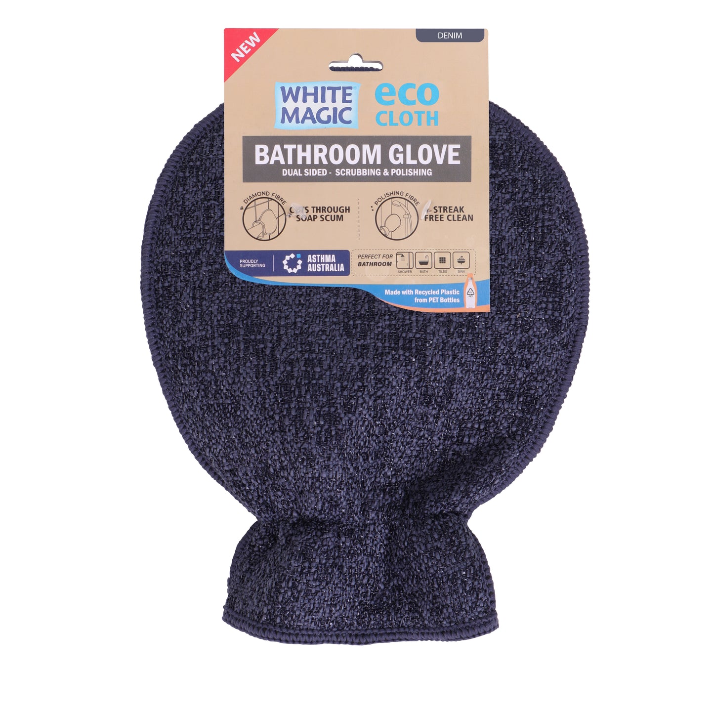 White Magic Eco Cloth Bathroom Glove