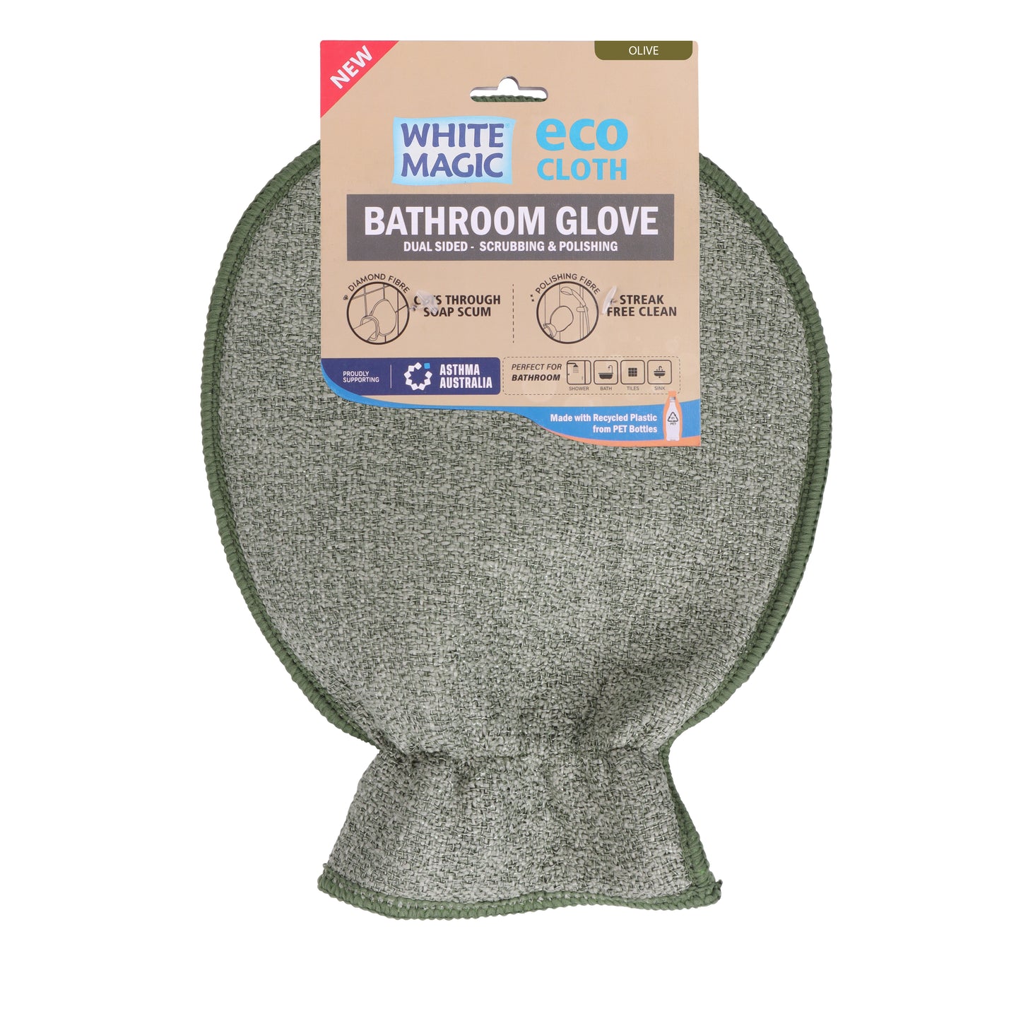 White Magic Eco Cloth Bathroom Glove