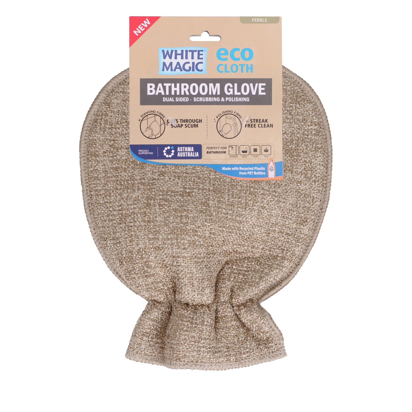 White Magic Eco Cloth Bathroom Glove