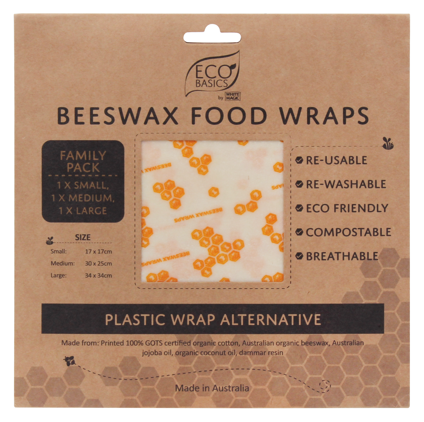 Eco Basics Beeswax Food Wraps