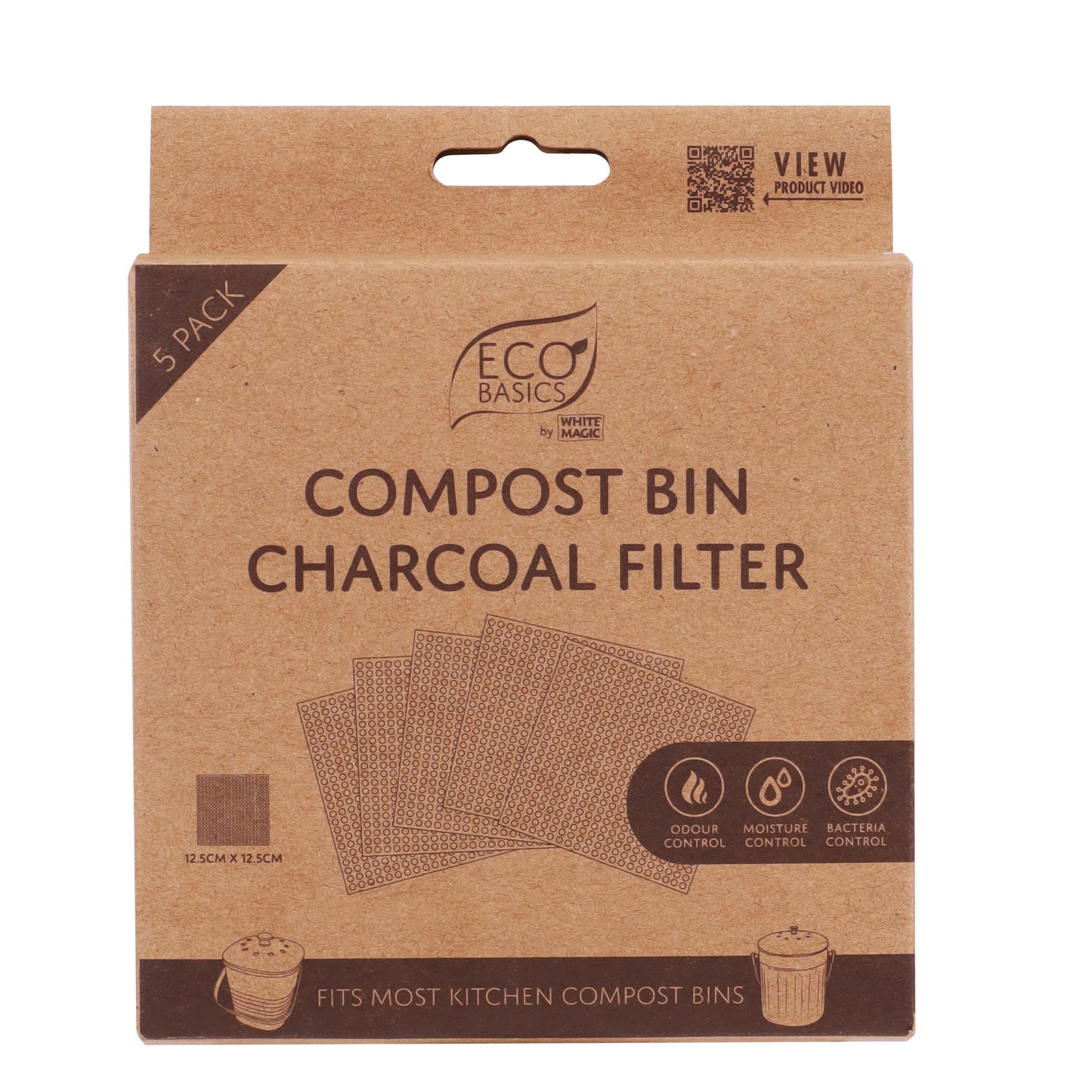 Eco Basics Compost Bin Charcoal Filter - 5Pack