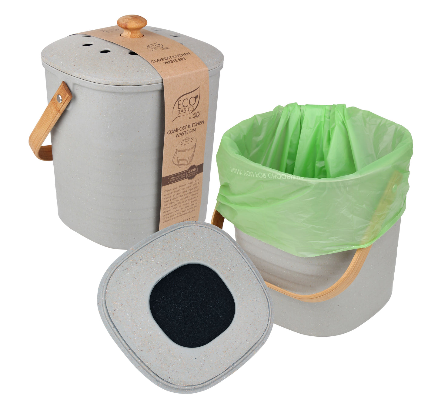 Eco Basics Compost Kitchen Waste Bin