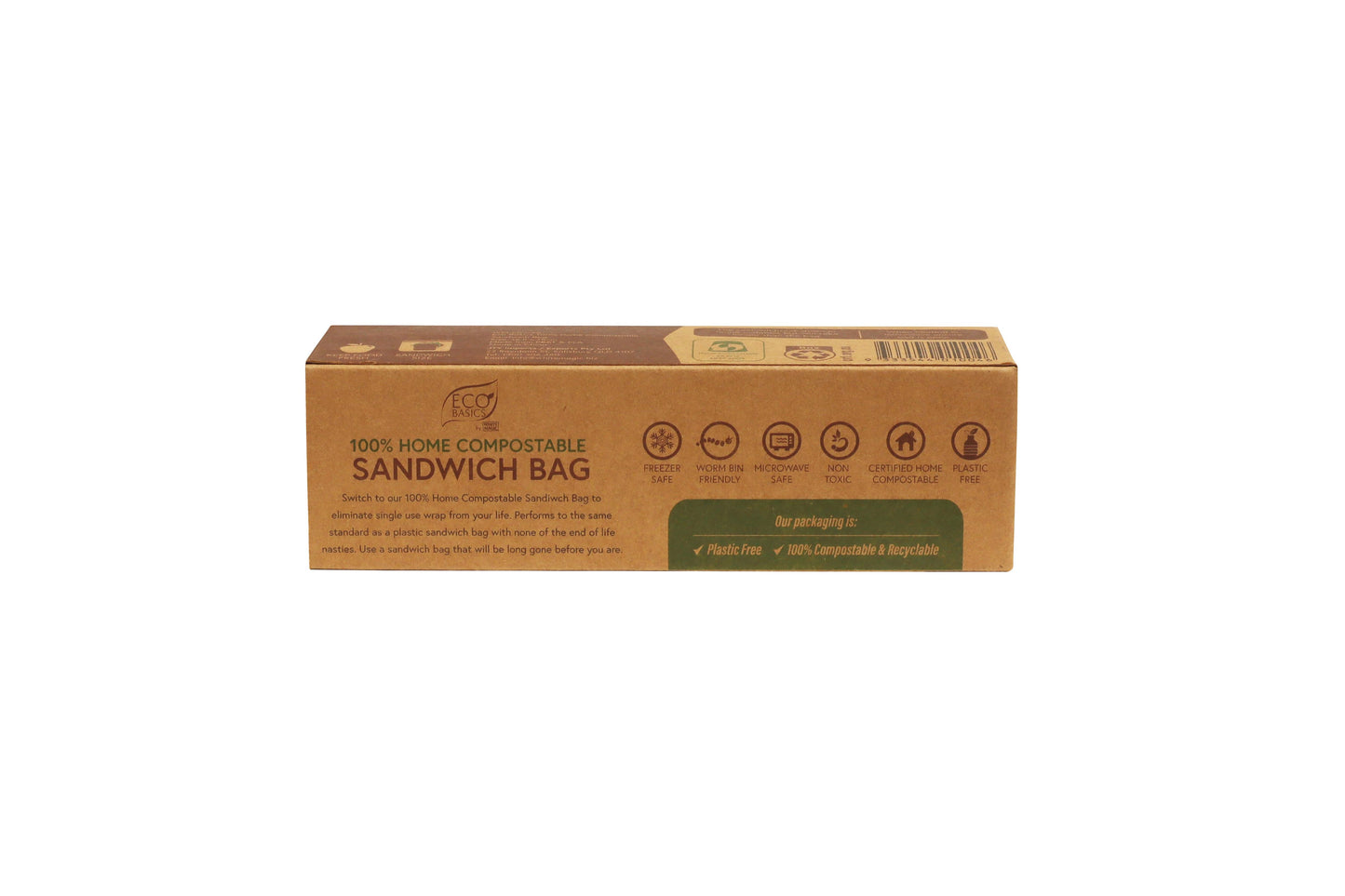 Eco Basics 100% Home Compostable Sandwich Bag